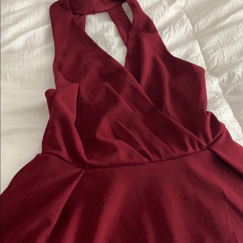 Burgundy romper